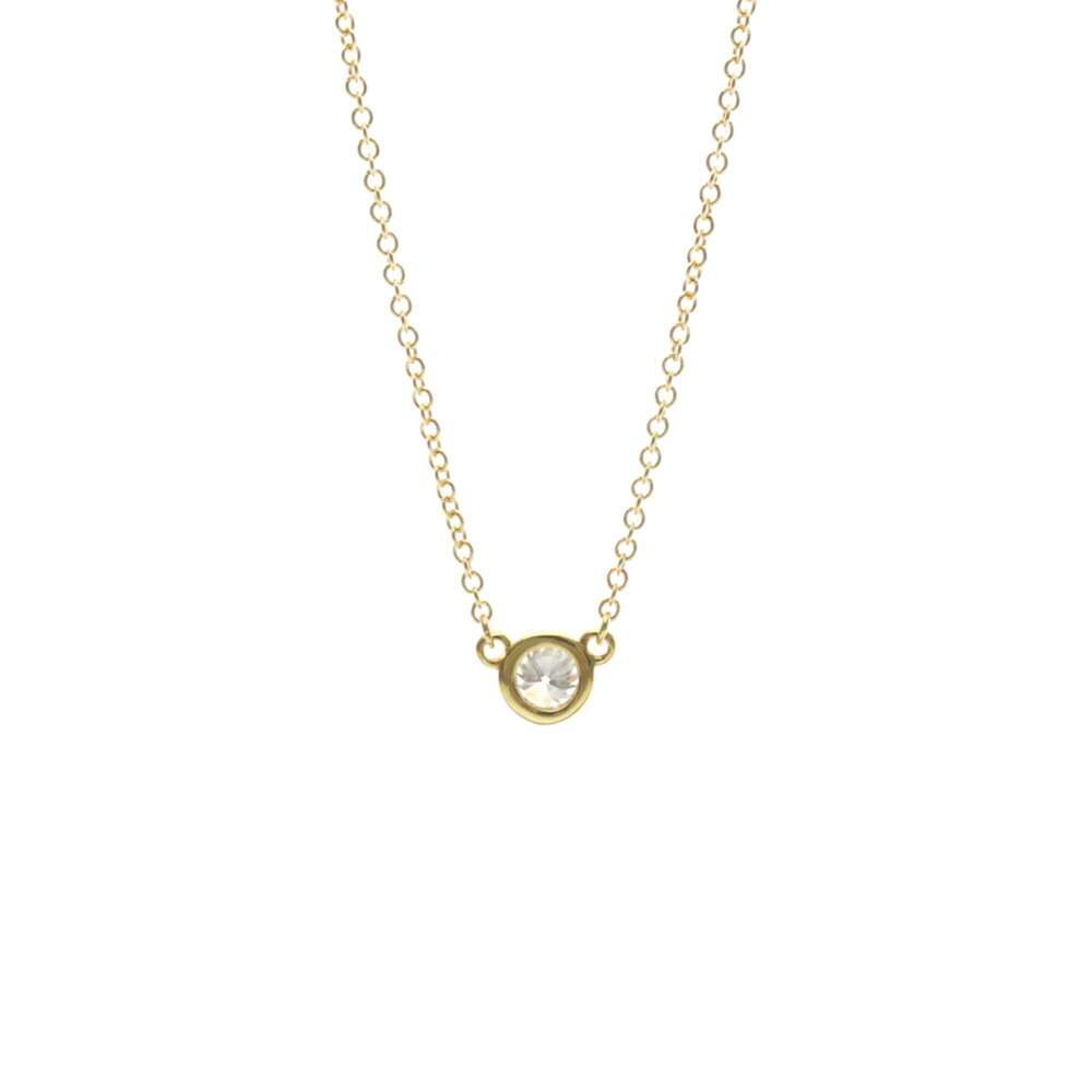 TIFFANY Authentic 18k Gold Diamond Necklace - Picture 2 of 15
